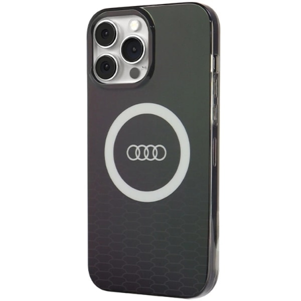 Audi iPhone 13 Pro Max mobiilikotelo Magsafe IML Big Logo - musta