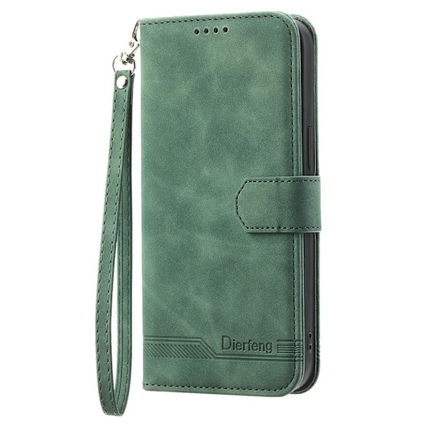 DIERFENG Samsung Galaxy S26 Edge Plånboksfodral Konstläder - Grön