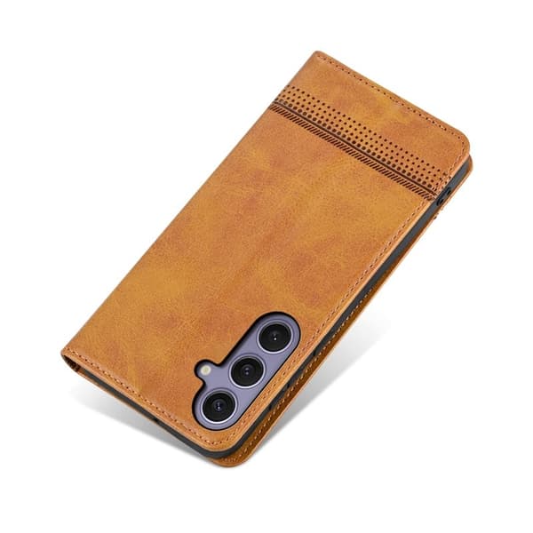 AZNS Samsung Galaxy A37 Plånboksfodral Konstläder - Brun