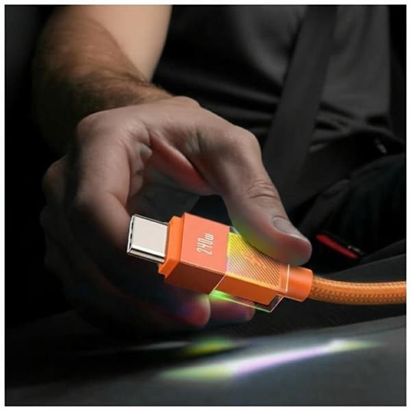 USAMS USB-C til USB-C 240W Kabel 1.2m U93 - Orange Orange