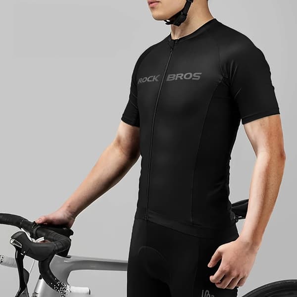 Rockbros Cykeltröja Kortärmad L - Svart