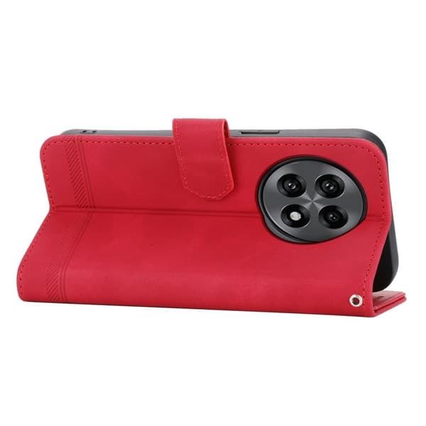 DIERFENG DF-03 för OnePlus 13R 5G Plånboksfodral Konstläder - Röd