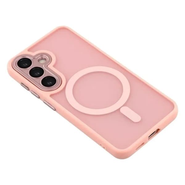 WANLONFENG Mobilskal för Samsung Galaxy S26 Plus Magnetiskt PC + TPU - Rosa
