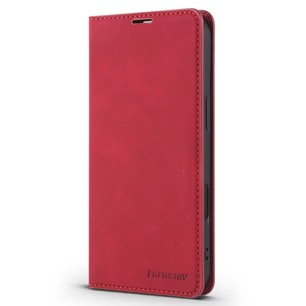 FORWENW iPhone Air Plånboksfodral Konstläder - Röd