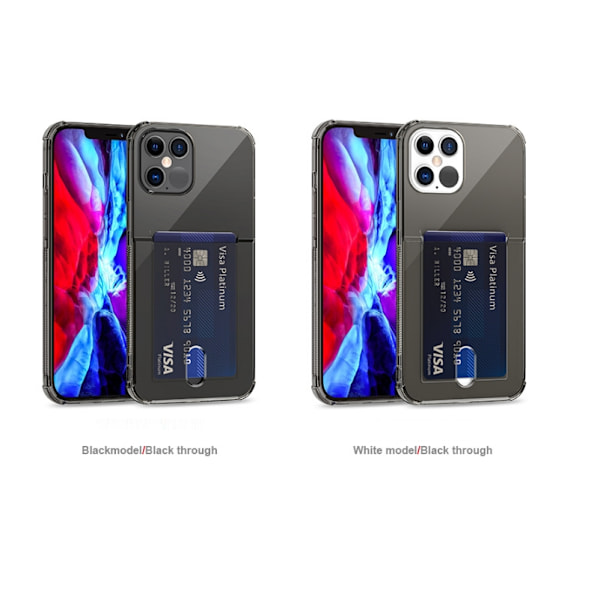 Flexicase Cover med Kortplads iPhone 13 Pro - Sort Black