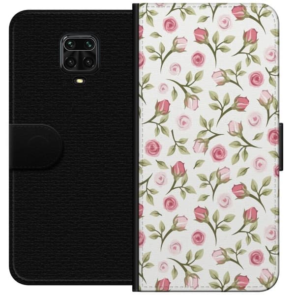 Plånboksfodral till Xiaomi Redmi Note 9S med Blommigt
