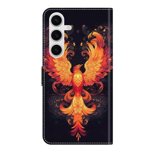 Samsung Galaxy S26 Plus Plånboksfodral Ställning Konstläder - Flame Bird