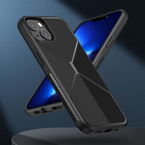 iPhone 14 Pro Max Cover X Design - Sort Black