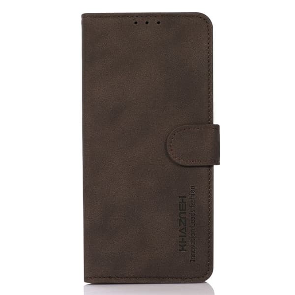 KHAZNEH Xiaomi 17 Pro Max Plånboksfodral Anti Scratch Konstläder - Brun