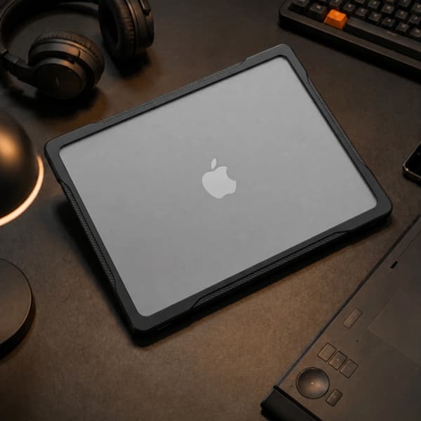 Tech-Protect Skal För Macbook Air 15 Velar - Svart/Matte Clear