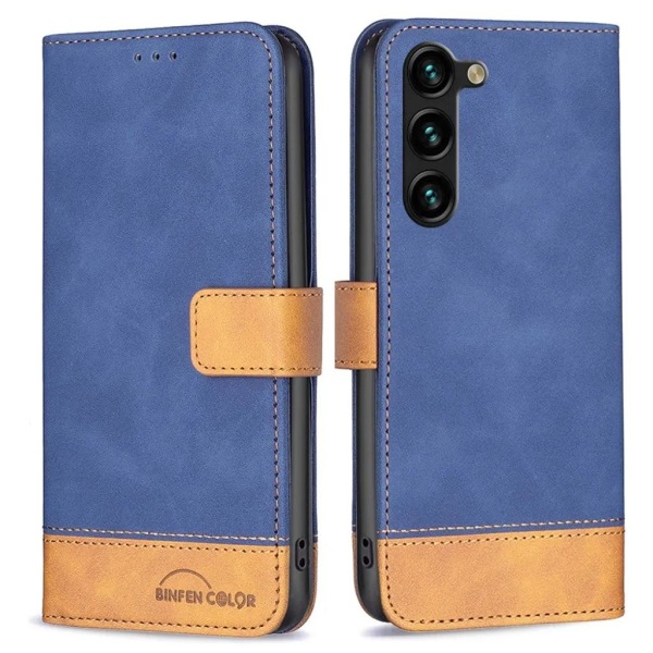 BINFEN COLOR Galaxy S23 Plus Wallet Case Series-7 - sininen