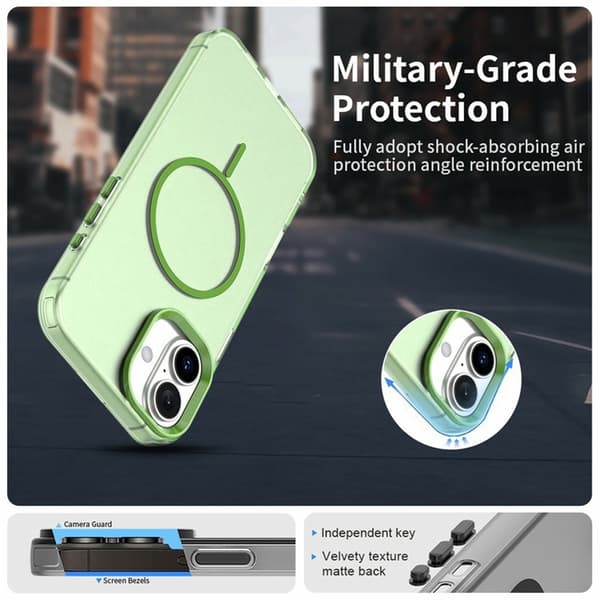 Mobilskal till iPhone 17 MagSafe Candy Color - Grön Grön