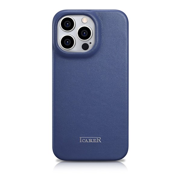 iCarer iPhone 14 Pro Max Plånboksfodral MagSafe CE Äkta Läder