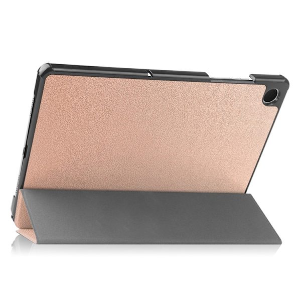 Galaxy Tab A9 Plus Fodral Tri-Fold KonstLäder Roséguld