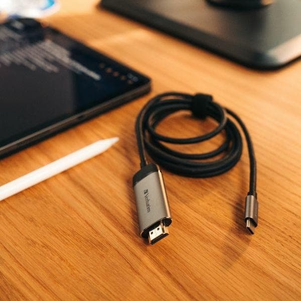 Verbatim USB-C till HDMI 4K 1.5m Kabel  - Grå Grå