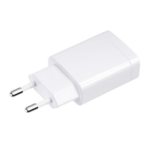 Forcell-laddare med USB-A 2.4A 18W med Quick Charge 3.0 Vit