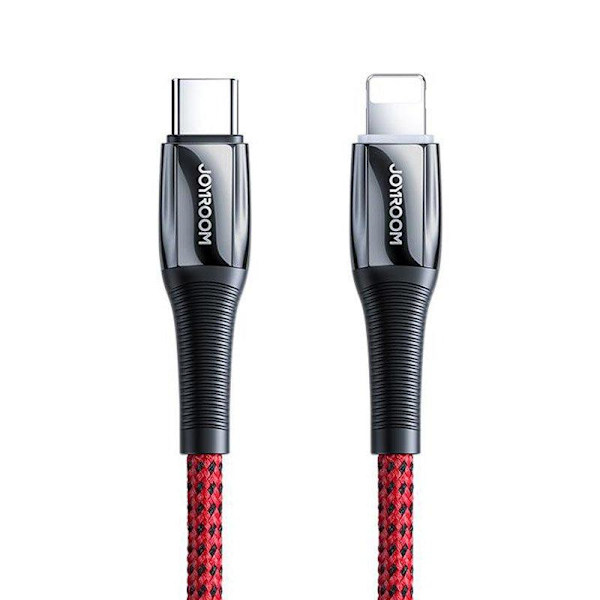 Joyroom Lightning Kabel USB-C 20W 2,4A 1,2m - Rød Red