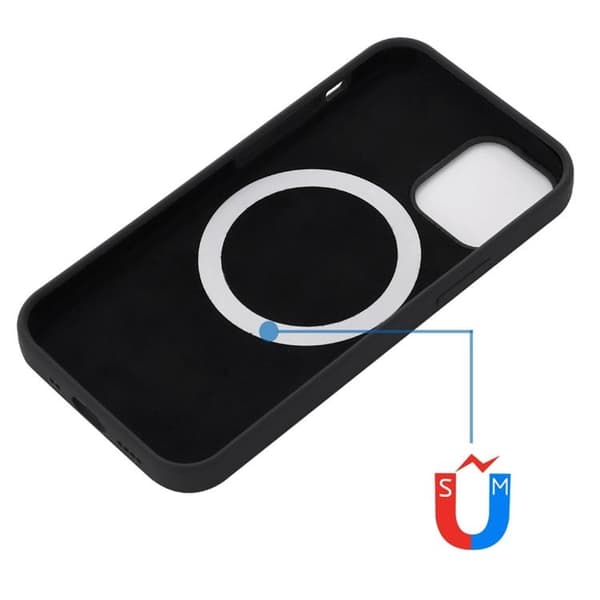 iPhone 14 Pro Max Cover Magsafe Silikon Ultra Slim - Sort Black
