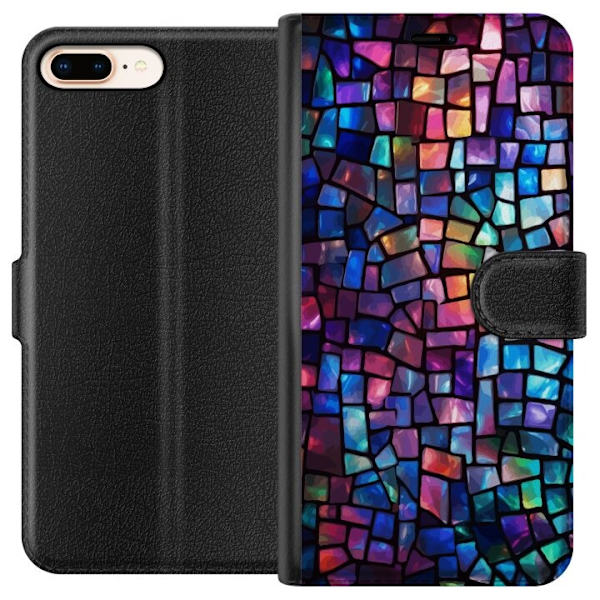 Plånboksfodral till Apple iPhone 8 Plus med Disco