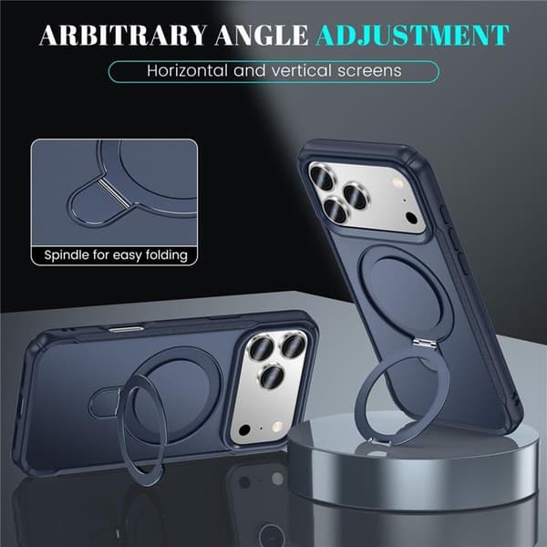 Mobilskal till iPhone 17 Pro MagSafe Rotating Kickstand - Blå Blå