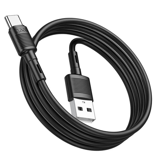 Hoco USB-A - USB-C 3A Kabel 1m X83 - Svart Svart