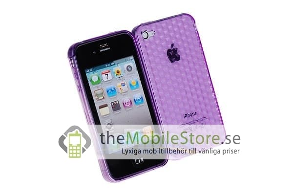 Hexagon FlexiCase Skal till iPhone 4S/4 (LILA) Lila