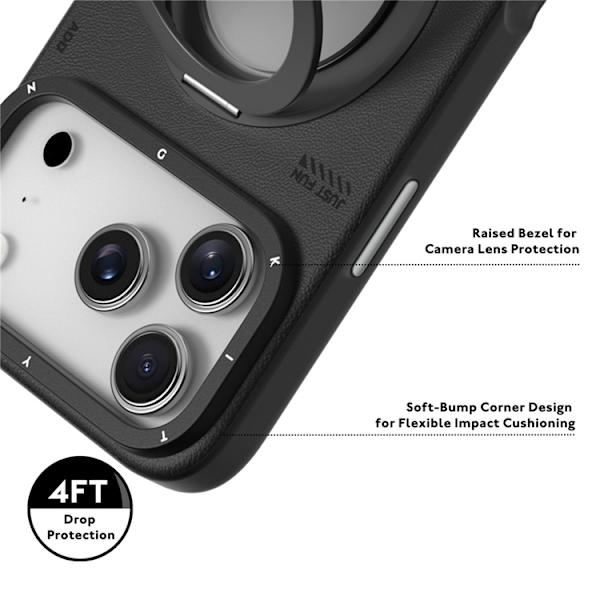 YOUNGKIT Mobilskal till iPhone 17 Pro Rotating Kickstand - Grå Grå