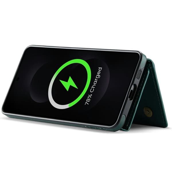 DG.MING M5 Series Mobilskal till Samsung Galaxy S25 Edge Konstläder Grön