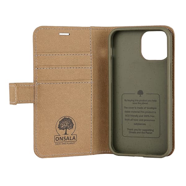 Onsala ECO Mobilfodral till iPhone 13 Mini - Ljusbrun Brown