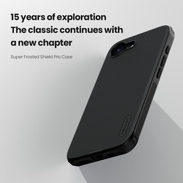 NILLKIN Frosted Shield Pro Mobilskal till iPhone 16e Matt Blå