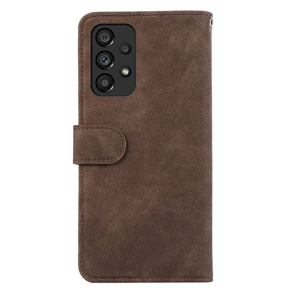 ABEEL Samsung Galaxy A53 5G Plånboksfodral Konstläder RFID-Skydd Brun