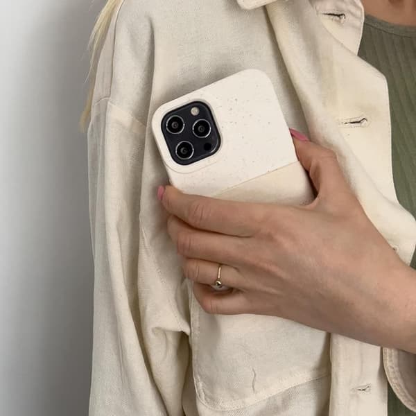 Eco Silikonikuori iPhone 11 Pro Max - Keltainen Gul