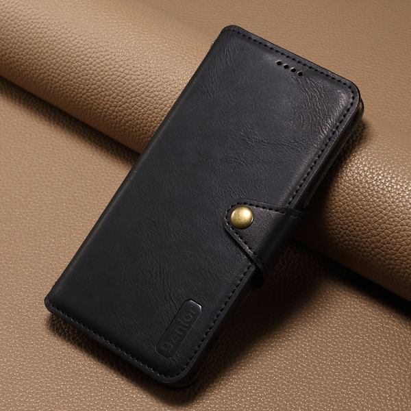 DENIOR iPhone 15 Plånboksfodral Konstläder Svart