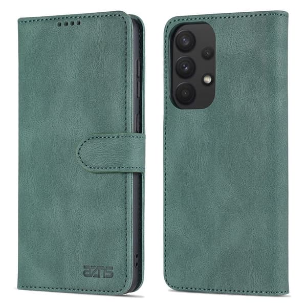 AZNS Samsung Galaxy A33 5G Plånboksfodral i Konstläder - Grön