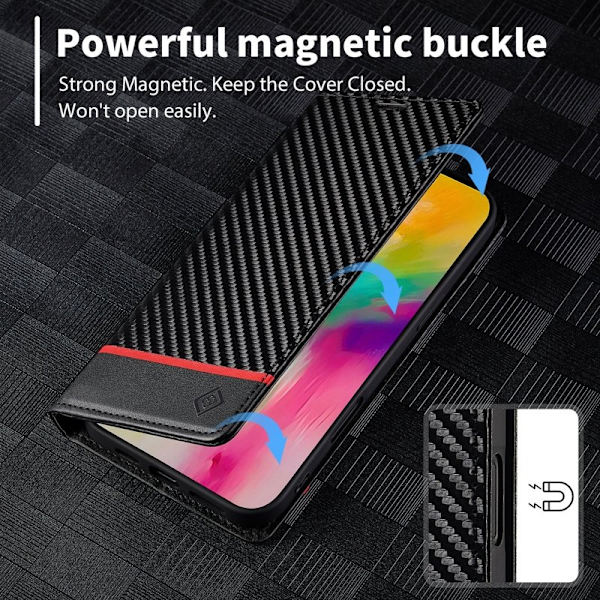 LC.IMEEKE iPhone 16 Plus Plånboksfodral Konstläder - Vit