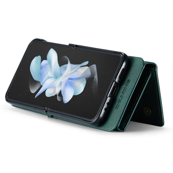 DG.MING Samsung Galaxy Z Flip3 Plånboksfodral RFID-Skydd Grön