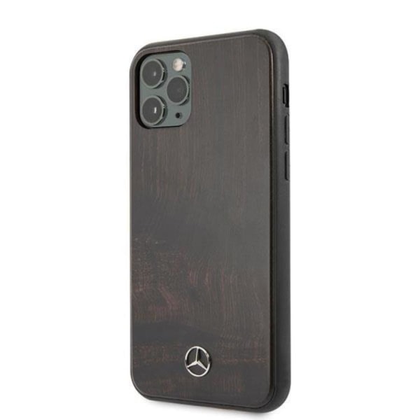 Mercedes iPhone 11 Pro Case Wood Line - ruskea
