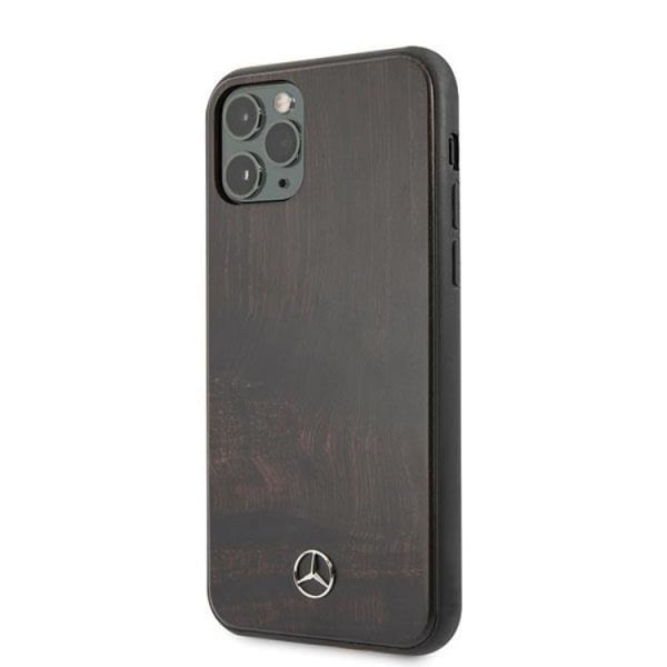 Mercedes iPhone 11 Pro Skal Wood Line - Brun