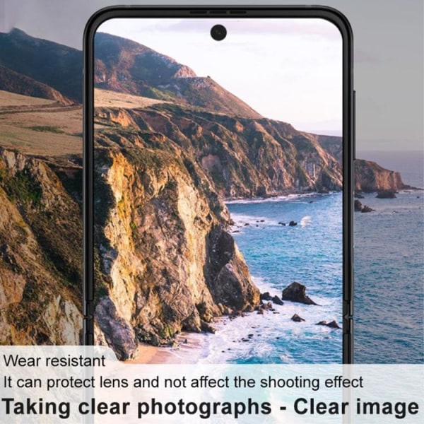 [2-PACK] Galaxy Z Flip 4 -kameran linssin suojus karkaistua lasia HD - Clea