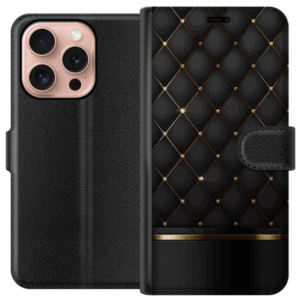 Lompakkokotelo Apple iPhone 16 Pro -puhelimelle Luxury Opulence -kuosilla