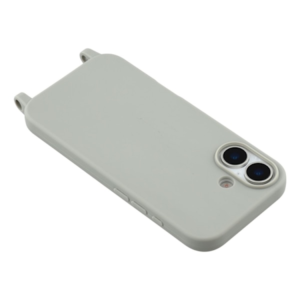 Mobilskal till iPhone 17 TPU Shockproof med Lanyard - Grå Grå