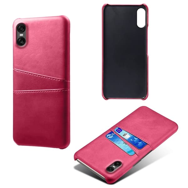 Mobilskal till Sony Xperia 10 VII med Dual Kortfack - Rosa Rosa
