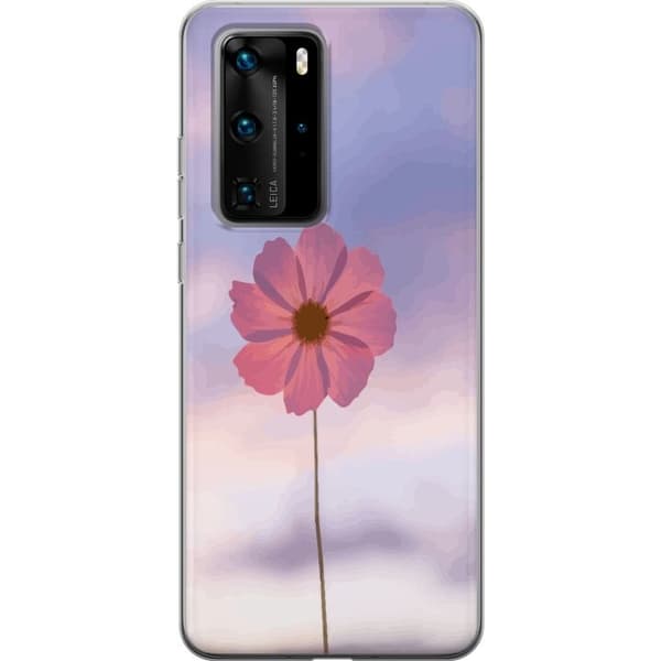 Mobilskal till Huawei P40 Pro med Rosa blomma