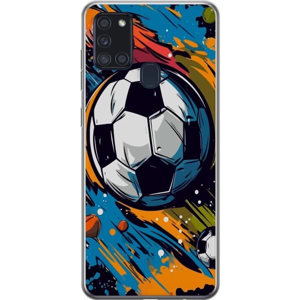 Mobilskal till Samsung Galaxy A21s med Fotbollar