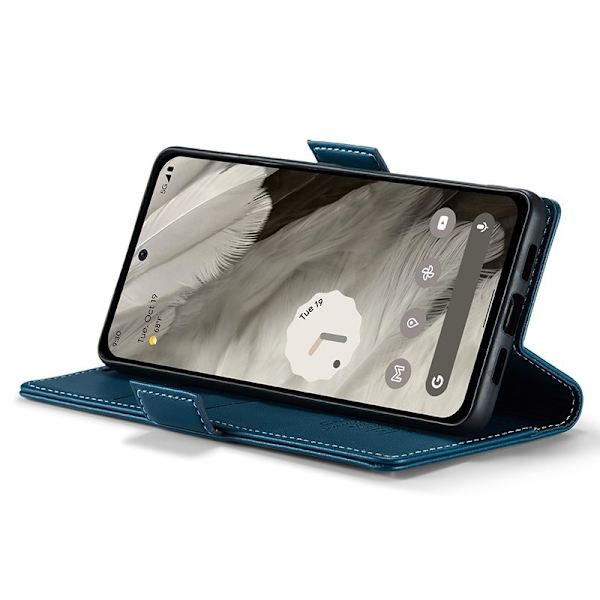CASEME Plånboksfodral Konstläder till Google Pixel 8 - Blå