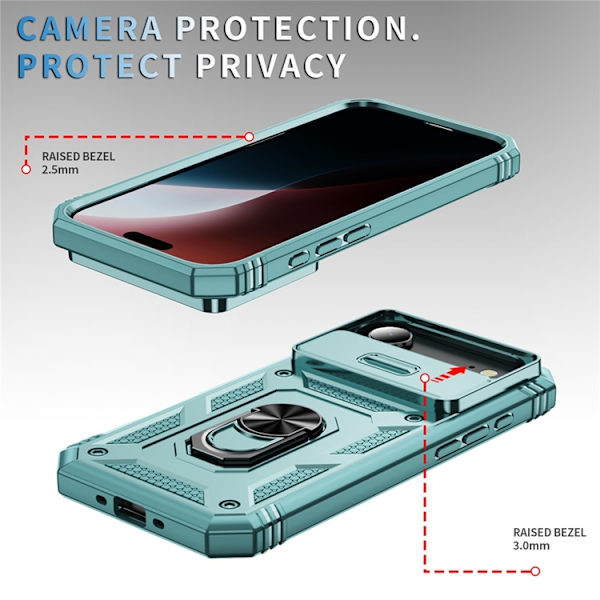 Mobilskal till iPhone Air Slide Camshield Kickstand - Grön Grön
