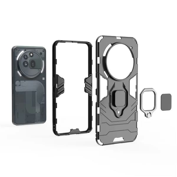 Mobilskal till Nothing Phone (3a) Pro Ringhållare Kickstand - Blå Blå
