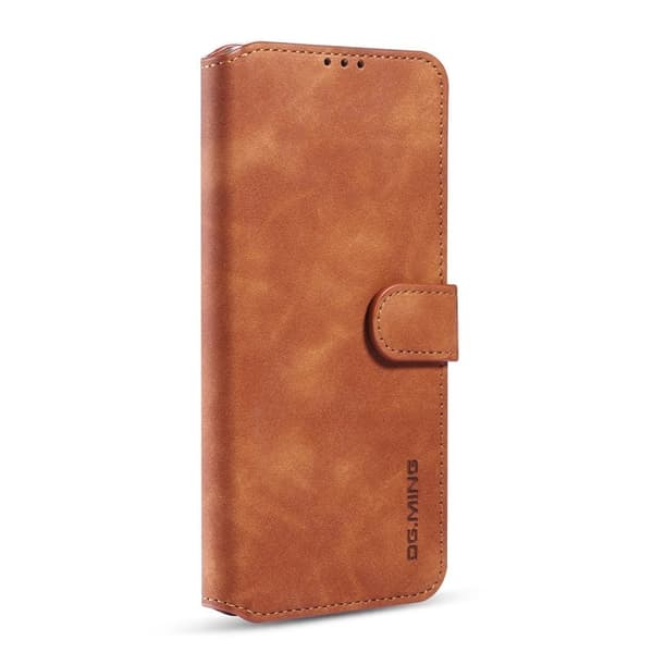 DG.MING Plånboksfodral Konstläder för Samsung Galaxy S20 Ultra - Brun