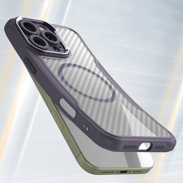 Telefontaske til iPhone 16 Pro Max MagSafe Silicone Leading - Lilla Lila