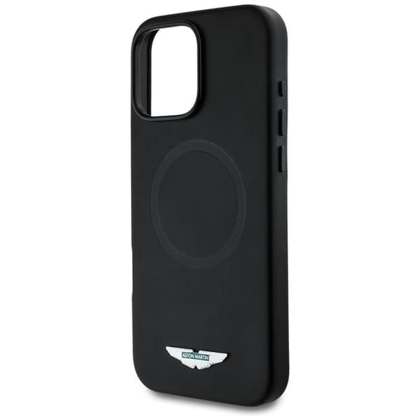 Aston Martin Telefontaske til iPhone 16 Pro Max MagSafe HC FW Logo - Sort Black